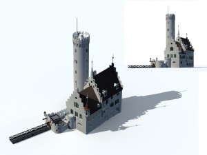 city ancient palace building luxury villas - 61 3D 模型