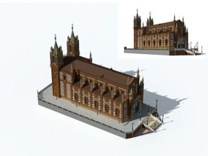 città antico palazzo edificio ville di lusso - 64 Modello 3D