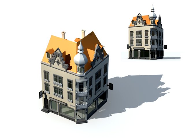 city ancient palace building luxury villas - 69 3Dモデル .c4d .max .obj .3ds .fbx .stl .blend
