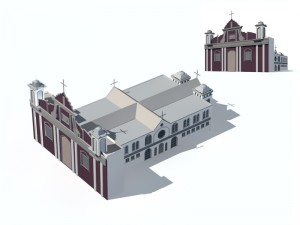 city ancient palace building luxury villas - 75 3D Model
