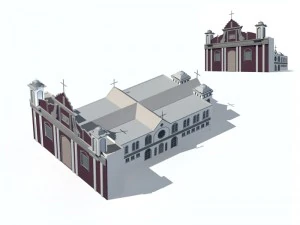 city ancient palace building luxury villas - 75 3D Model
