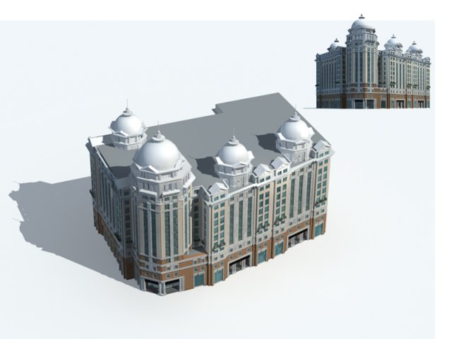 city ancient palace building luxury villas - 77 Modello 3D .c4d .max .obj .3ds .fbx .stl .blend 