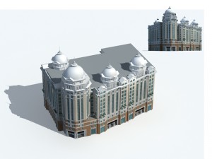 city ancient palace building luxury villas - 77 3D Model