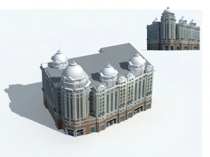 city ancient palace building luxury villas - 77 3D Model