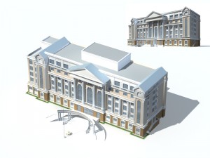 city ancient palace building luxury villas - 78 3D Model
