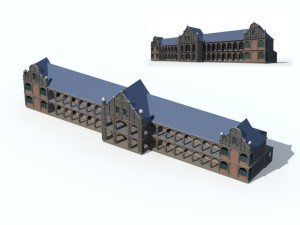 city ancient palace building luxury villas - 80 3D Model