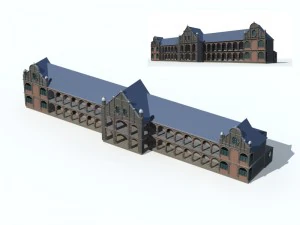 ciudad antiguo palacio edificio villas de lujo - 80 Modelo 3D