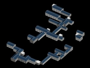city chinese ancient luxury palace building - 07 3D Model