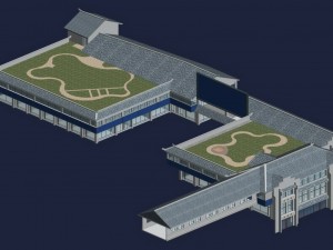 city chinese ancient luxury palace building - 20 3D Model