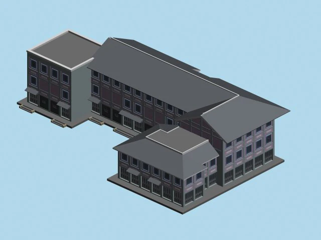 city chinese ancient luxury palace building - 29 3D Model .c4d .max .obj .3ds .fbx .stl .blend 