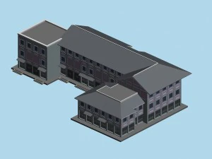 city chinese ancient luxury palace building - 29 3D Model