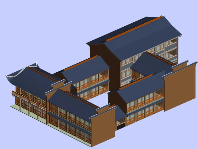 city chinese ancient luxury palace building - 30 3D Model .c4d .max .obj .3ds .fbx .stl .blend 