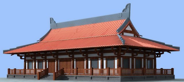 city chinese ancient luxury palace building - 31 3D Model .c4d .max .obj .3ds .fbx .stl .blend 