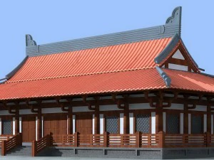 city chinese ancient luxury palace building - 31 3D Model