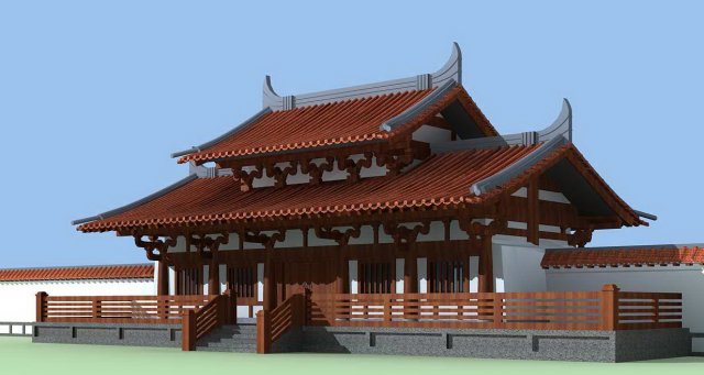 city chinese ancient luxury palace building - 35 3D Model .c4d .max .obj .3ds .fbx .stl .blend 