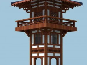 都市中国古代豪華な宮殿の建物 - 36 3Dモデル