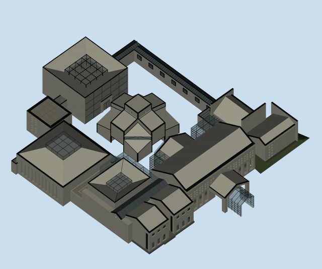 city chinese ancient luxury palace building - 39 Modelo 3D .c4d .max .obj .3ds .fbx .stl .blend