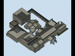 city chinese ancient luxury palace building - 39 3D 모델