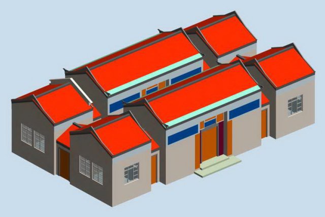 city chinese ancient luxury palace building - 41 3D 模型 .c4d .max .obj .3ds .fbx .stl .blend 