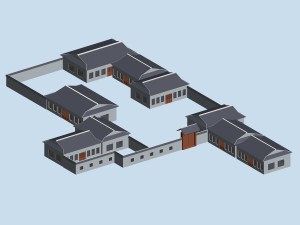 city chinese ancient luxury palace building - 42 3Dモデル