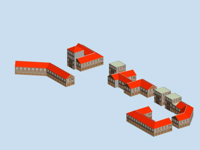 city chinese ancient luxury palace building - 64 3D Model .c4d .max .obj .3ds .fbx .stl .blend 