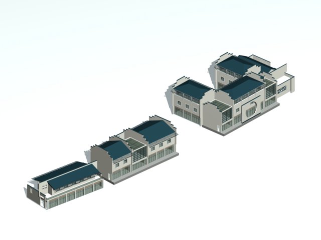 city chinese ancient luxury palace building - 70 Modelo 3D .c4d .max .obj .3ds .fbx .stl .blend 