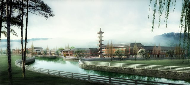 city chinese ancient luxury palace building - 81 Modèle 3D .c4d .max .obj .3ds .fbx .stl .blend 