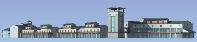 city chinese ancient luxury palace building - 82 Modèle 3D .c4d .max .obj .3ds .fbx .stl .blend 