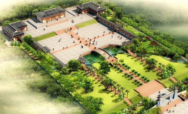 city chinese ancient luxury palace building - 86 Modelo 3D .c4d .max .obj .3ds .fbx .stl .blend