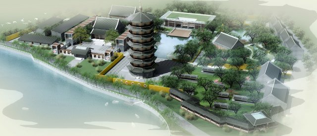 city chinese ancient luxury palace building - 88 3D Модель .c4d .max .obj .3ds .fbx .stl .blend 