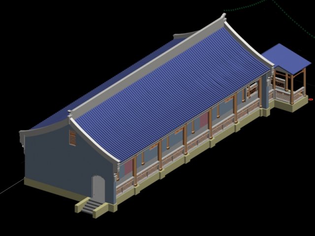 city chinese ancient luxury palace building - 89 3D Модель .c4d .max .obj .3ds .fbx .stl .blend 