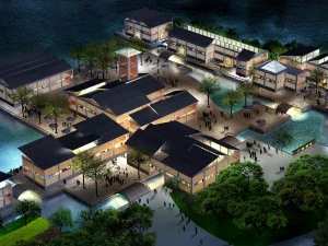 city chinese ancient luxury palace building - 99 3D Model