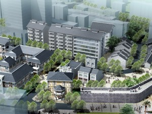 city chinese ancient luxury palace building - 103 3D Модель