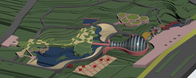 city chinese ancient luxury palace building - 113 3D Model .c4d .max .obj .3ds .fbx .stl .blend 