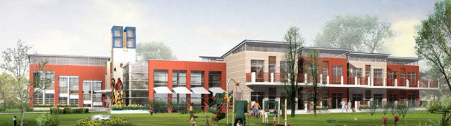 kindergarten happy city office buildings - 05 3D Model .c4d .max .obj .3ds .fbx .stl .blend 