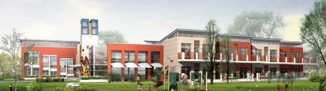 kindergarten happy city office buildings - 05 3D Model .c4d .max .obj .3ds .fbx .stl .blend