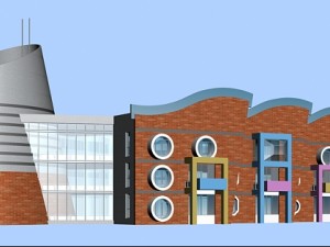 kindergarten happy city office buildings - 06 3D Модель