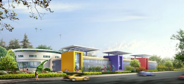 kindergarten happy city office buildings - 13 3Dモデル .c4d .max .obj .3ds .fbx .stl .blend 