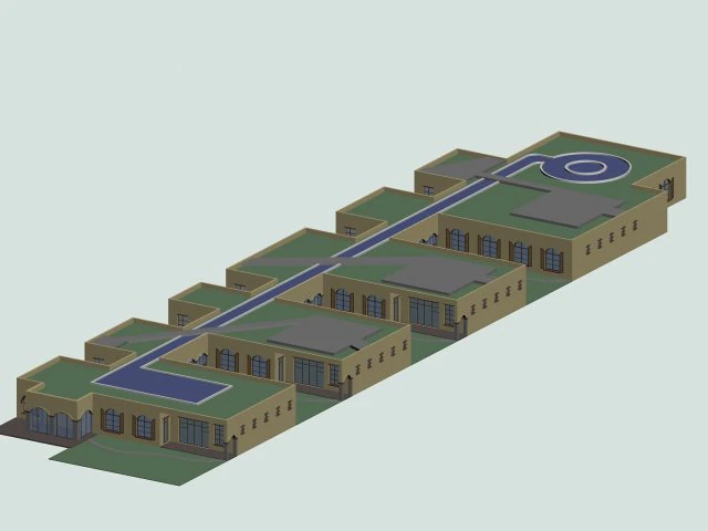 kindergarten happy city office buildings - 21 3D Model .c4d .max .obj .3ds .fbx .stl .blend 