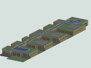 kindergarten happy city office buildings - 21 Modelo 3D