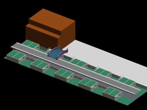 kindergarten happy city office buildings - 21 3D Model