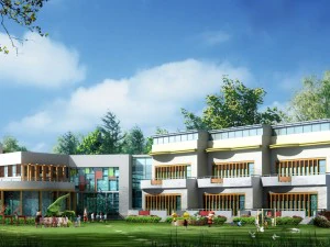 kindergarten happy city office buildings - 22 3D Model