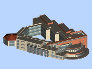 kindergarten happy city office buildings - 26 Modèle 3D
