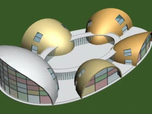edif&iacute;cios de escrit&oacute;rios da cidade feliz do jardim de inf&acirc;ncia - 27 Modelo 3D