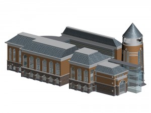 kindergarten happy city office buildings - 28 3D Модель