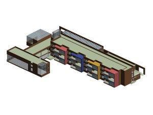 kindergarten happy city office buildings - 29 3D Модель