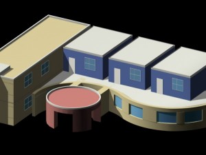kindergarten happy city office buildings - 30 3D-Modell