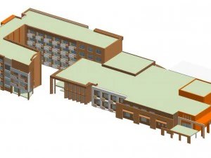 Kindergarten Happy City B&uuml;rogeb&auml;ude - 31 3D Modell