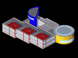 kindergarten happy city office buildings - 34 Modelo 3D