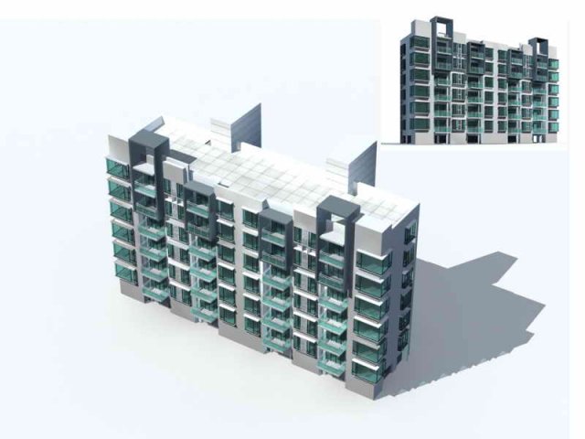 city residential garden villa office building design - 05 3D Model .c4d .max .obj .3ds .fbx .stl .blend 
